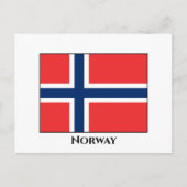 Noorse vlag briefkaart (Voorkant)
