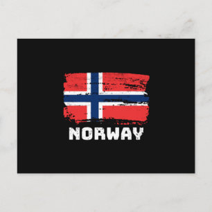 Noorse vlag briefkaart