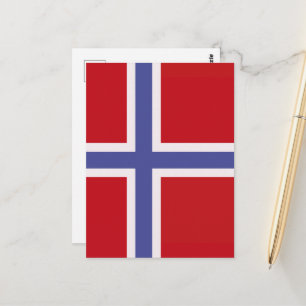 Noorse vlag briefkaart