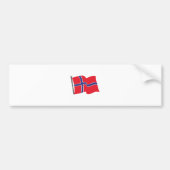 Noorse vlag bumpersticker (Voorkant)