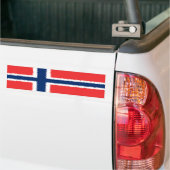Noorse vlag bumpersticker (Op Truck)