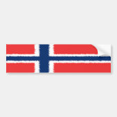 Noorse vlag bumpersticker (Voorkant)