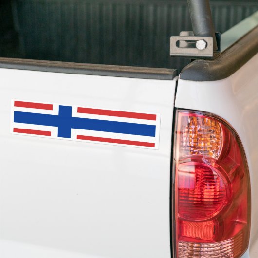 Noorse vlag bumpersticker (Op Truck)