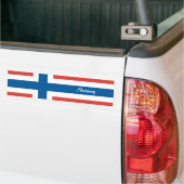 Noorse vlag bumpersticker (Op Truck)