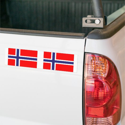 Noorse vlag bumpersticker (Op Truck)