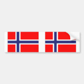 Noorse vlag bumpersticker (Voorkant)