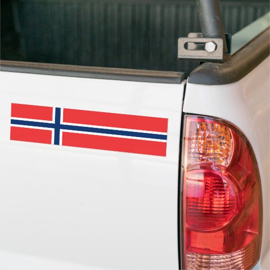 Noorse vlag bumpersticker (Op Truck)