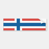 Noorse vlag bumpersticker (Voorkant)