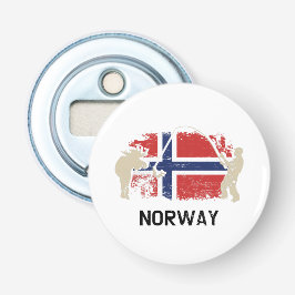 Noorse vlag button flesopener