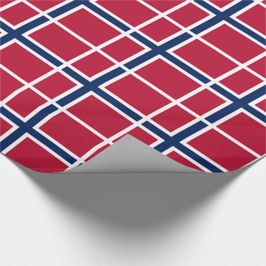 Noorse vlag cadeaupapier (Hoek)