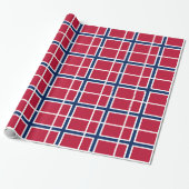 Noorse vlag cadeaupapier (Uitgerold)