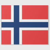 Noorse vlag cadeaupapier (Vlak)