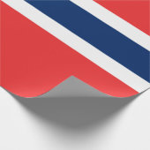 Noorse vlag cadeaupapier (Hoek)