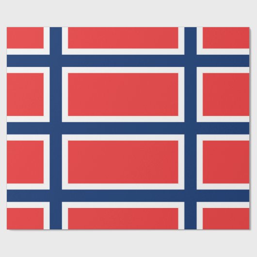 Noorse vlag cadeaupapier (Vlak)