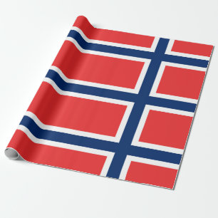 Noorse vlag cadeaupapier