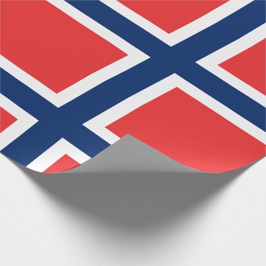 Noorse vlag cadeaupapier (Hoek)