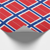 Noorse vlag cadeaupapier (Hoek)