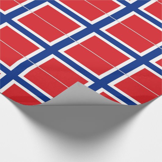 Noorse vlag cadeaupapier (Hoek)