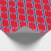 Noorse vlag cadeaupapier (Hoek)