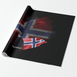 Noorse vlag cadeaupapier