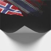 Noorse vlag cadeaupapier (Hoek)