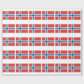 Noorse vlag cadeaupapier (Vlak)