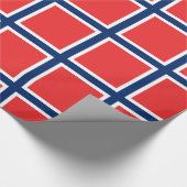 Noorse vlag cadeaupapier (Hoek)