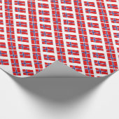 Noorse vlag cadeaupapier (Hoek)