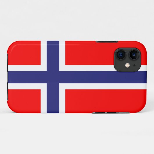 Noorse vlag Case-Mate iPhone case (Achterkant (horizontaal))