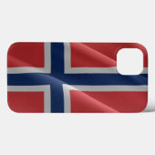 Noorse vlag - Case-Mate iPhone case (Achterkant (horizontaal))