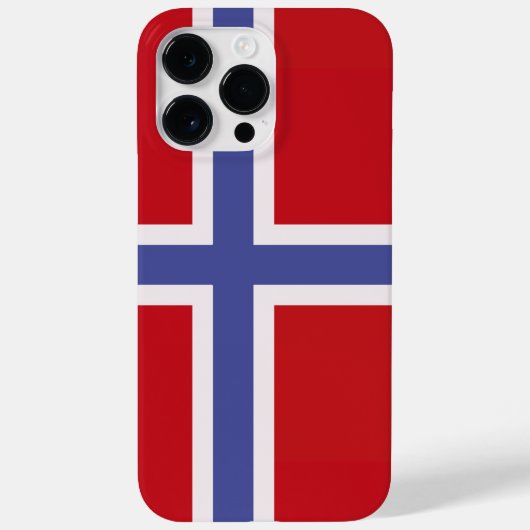 Noorse vlag Case-Mate iPhone case (Achterkant)