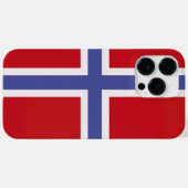 Noorse vlag Case-Mate iPhone case (Achterkant (horizontaal))