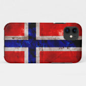 Noorse vlag Case-Mate iPhone case (Achterkant (horizontaal))