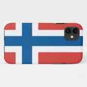 Noorse vlag Case-Mate iPhone case (Achterkant (horizontaal))