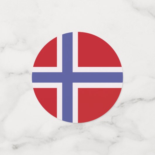 Noorse vlag confetti (Kleine voorkant)