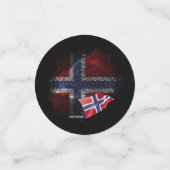 Noorse vlag confetti (Kleine voorkant)