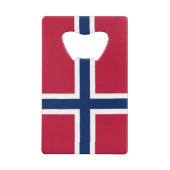 Noorse vlag creditkaart flessenopener (Voorkant)