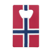 Noorse vlag creditkaart flessenopener (Achterkant)