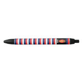 Noorse Vlag Cute Patriotic Zwarte Inkt Pen (Voorkant)