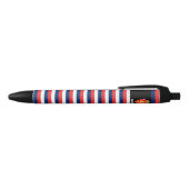 Noorse Vlag Cute Patriotic Zwarte Inkt Pen (Bovenkant)