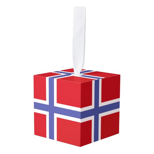 Noorse vlag decoratie (Voorkant hoekig)