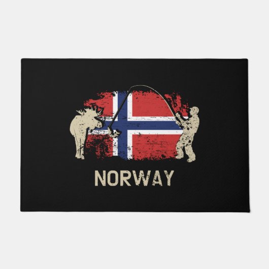 Noorse vlag deurmat (Voorkant)