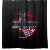 Noorse vlag douchegordijn (Voorkant)