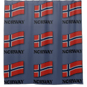 Noorse vlag douchegordijn (Voorkant)