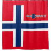 Noorse vlag douchegordijn (Voorkant)