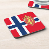 Noorse vlag drankjes onderzetter (Linkerzijde)