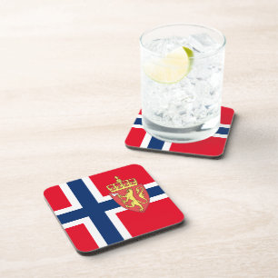 Noorse vlag drankjes onderzetter