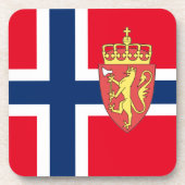 Noorse vlag drankjes onderzetter (Voorkant)