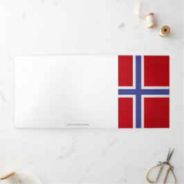 Noorse vlag drieluik kaart