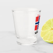 Noorse vlag drink Noorwegen Shot Glas (Links)